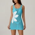 thumbnail image 3 of YHAJDS Swim Cover Up Womens 2026 Sheer Knit Lace Sleeveless Tank Dress, 3 of 5