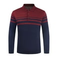 thumbnail image 2 of TIMIFIS Men Turtleneck Long Sleeve Sweaters Mode Décontractée Patchwork Couleur Col Haut Sweater Pull-Over Basique Sweater - Printemps, 2 of 5