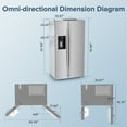 thumbnail image 5 of LHRIVER 21 Cu.ft. French Door Refrigerator, Built-in Ice Maker and Water Dispenser, Automatic Defrosting, Stainless Steel, 5 of 9