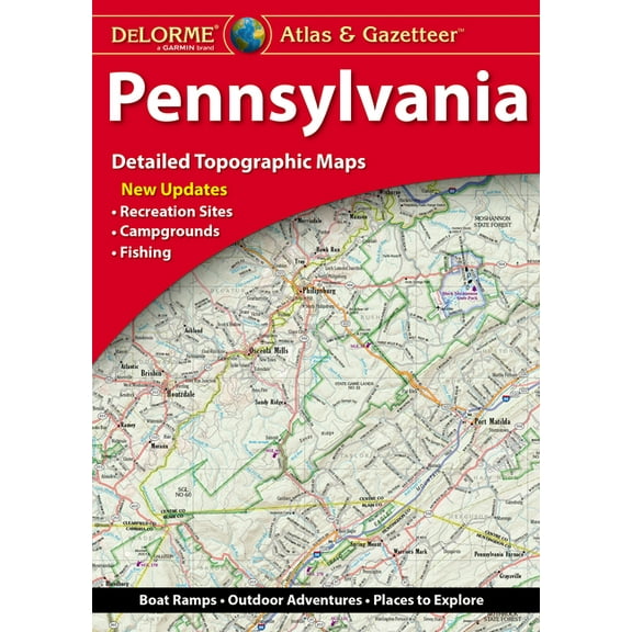 Delorme Atlas & Gazetteer: Pennsylvania, (Paperback)