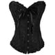 thumbnail image 1 of Corsé literario de hueso de encaje retro de moda para mujer, sujetador de abdominoplastia de jacquard para mujer, ropa interior moldeadora de boda fruncida - L, 1 of 6