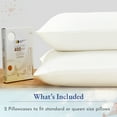 thumbnail image 3 of California Design Den 100% Cotton Pillowcases, Pillow Case Set of 2, Luxury 400 Thread Count Sateen Pillowcases, Match with Our 400 Thread Count Sheets, 3 of 8