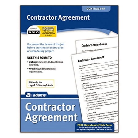 Adams Contractor Agreement, Forms and Instructions (LF155)