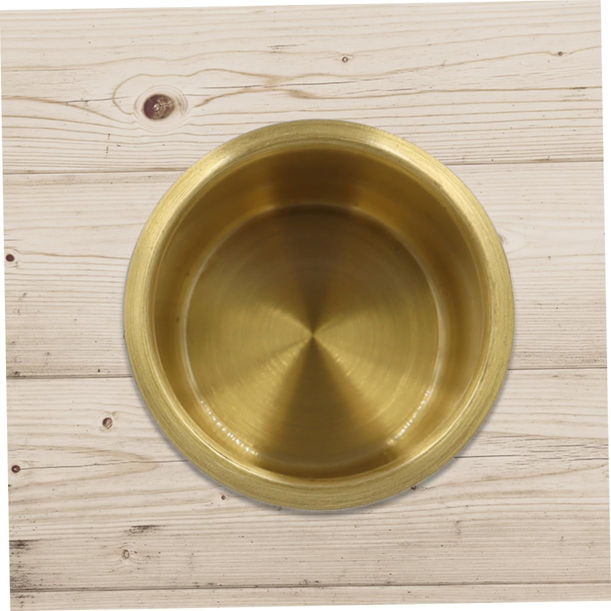 ABCISI 4pcs Copper Cup Holders for Storage, Stainless Steel with Brass Plating, Universal Drink Holders Fit Rvs Boats Cars and Trucks, 6.7*5.5cm, Gold