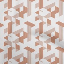 oneOone Cotton Poplin Brown Fabric Moire Fabric For Sewing Printed Craft Fabric By The Yard 42 Inch Wide