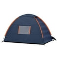 thumbnail image 4 of Firefly! Outdoor Gear Finn the Shark 2-Person Kid's Camping Tent - Navy/Orange/Gray Color, One Room, 4 of 13