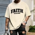thumbnail image 4 of Ankishi Mens Christian T-Shirts Faith Ephesians 2 8 Short Sleeve Graphic Tee Crewneck Religious Tops for Streetwear, 4 of 7