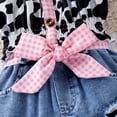 thumbnail image 6 of MEZZALL Baby Girl Stylish And Comfortable Short Sleeve Leopard Print Plaid Tops + Shorts Outfits Leisure, 12-18 Months, 6 of 9