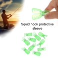 thumbnail image 2 of 10pcs Squid Jig Hook Protector Shrimp Fishing Jigs Lure Protector Covers Case Covers Caps Green S, 2 of 9