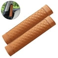 thumbnail image 4 of 2pcs Stylish Driving Car PU Cover , brown, 23cm x 6.5cm, 4 of 6