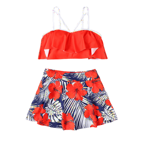 Divhosrg High Waisted Bathing Suit for Women Plus Size  Bikini Sets for Women High Waisted  Womens Bathing Suit Bottoms  Womens Swimwear Bikini  Red Swimsuits for Women Plus Size L