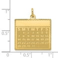 thumbnail image 3 of 14K Yellow Gold Charm Pendant 26 mm 22 Monday The First Day Calendar, 3 of 3