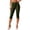 Army Green, variant on Yoga Pants Women Elegant Solid Color Pants with Fabric Tied Waist Casual Exercise Tight Fitted Knee Length Pants