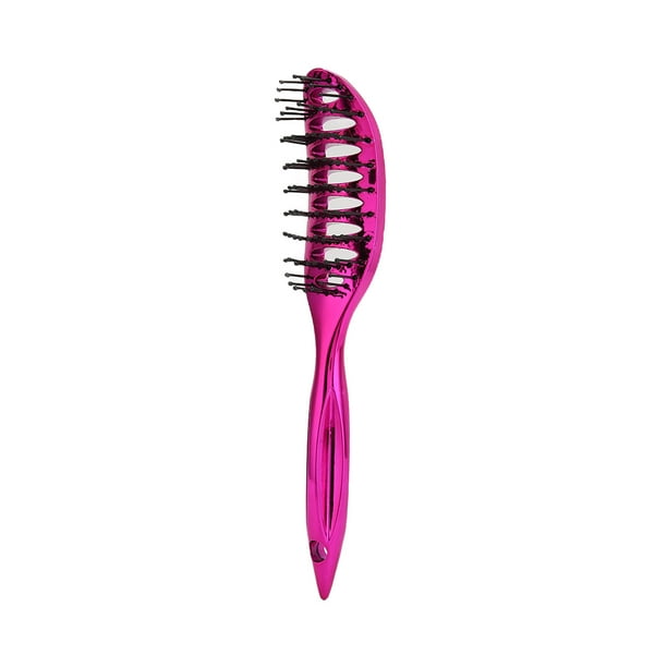 Cepillo desenredante para el cabello, cepillo para el cabello pequeño, peine curvo con ventilación, peine con nervaduras, instalación sin esfuerzo