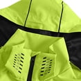 thumbnail image 4 of Sevevn Men Rain Jacket Hooded Regular Fit Waterproof Mesh Lined Fabric Dual Chest Zip Pockets Side Zip Pockets Neon Zipper Trim Cuffs For Hiking Wear, 4 of 7