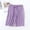 Purple, variant on Kilaqueen Cotton Lounge Shorts for Women Casual Solid Color Drawstring Waist Sleep Shorts Stretchy Wide Leg Comfortable Pocketed Pj Bottoms