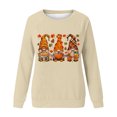thumbnail image 4 of Meichang Hauts pour Femmes Fall T-Shirts Graphiques de l'Action de Grâce Manches Longues Décontractées Coupe Ample Col Rond Blouse Pull, 4 of 4
