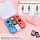 thumbnail image 3 of Estuche portátil para guardar Joycons para Nintendo Switch/OLED, diseño con gancho para gatos, caja protectora de transporte con ranuras para tarjetas de juego y cordón - para mandos de juego, 3 of 6