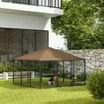 thumbnail image 2 of Resenkos Dog House, Pet House,Dog Cave,Dog Kennel with Canopy Garden Playpen Fence Crate Enclosure Cage Rotating Bowl, Coffee, 2 of 13