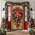 thumbnail image 5 of 35x71" Christmas Door Cover - Multicolor Polyester Holiday Decor for Front Doors & Walls (Easy Hang, Reusable), 5 of 6