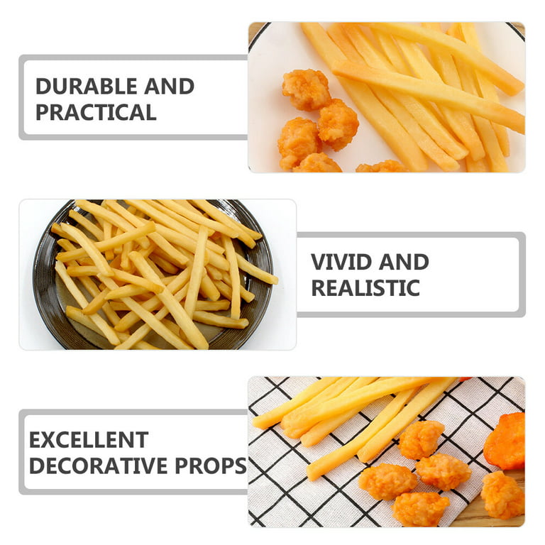 Display Faux Food Prop Fast Food Crinkle Cut Fries New