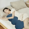 thumbnail image 1 of Almohadas, ropa de cama, almohada de embarazo para dormir, almohada de maternidad que soporta la espalda, las piernas, el abdomen y las caderas para embarazadas, almohada de embarazo de 99 cm para muj, 1 of 6