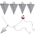 thumbnail image 1 of shiyou-Pyramid Sinker Weights, Lead Bullet Fishing Sinkers with Ring for Catfish Rig Surf Fishing Tackle, 1 of 4