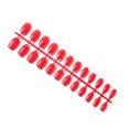 thumbnail image 2 of Seitruly 24 piezas de uñas postizas de ataúd resistentes a los arañazos de bailarina corta coloridas uñas acrílicas artificiales de color sólido DIY Juegos de manicura 17 rojo brillante Seitruly CE011412-17, 2 of 4