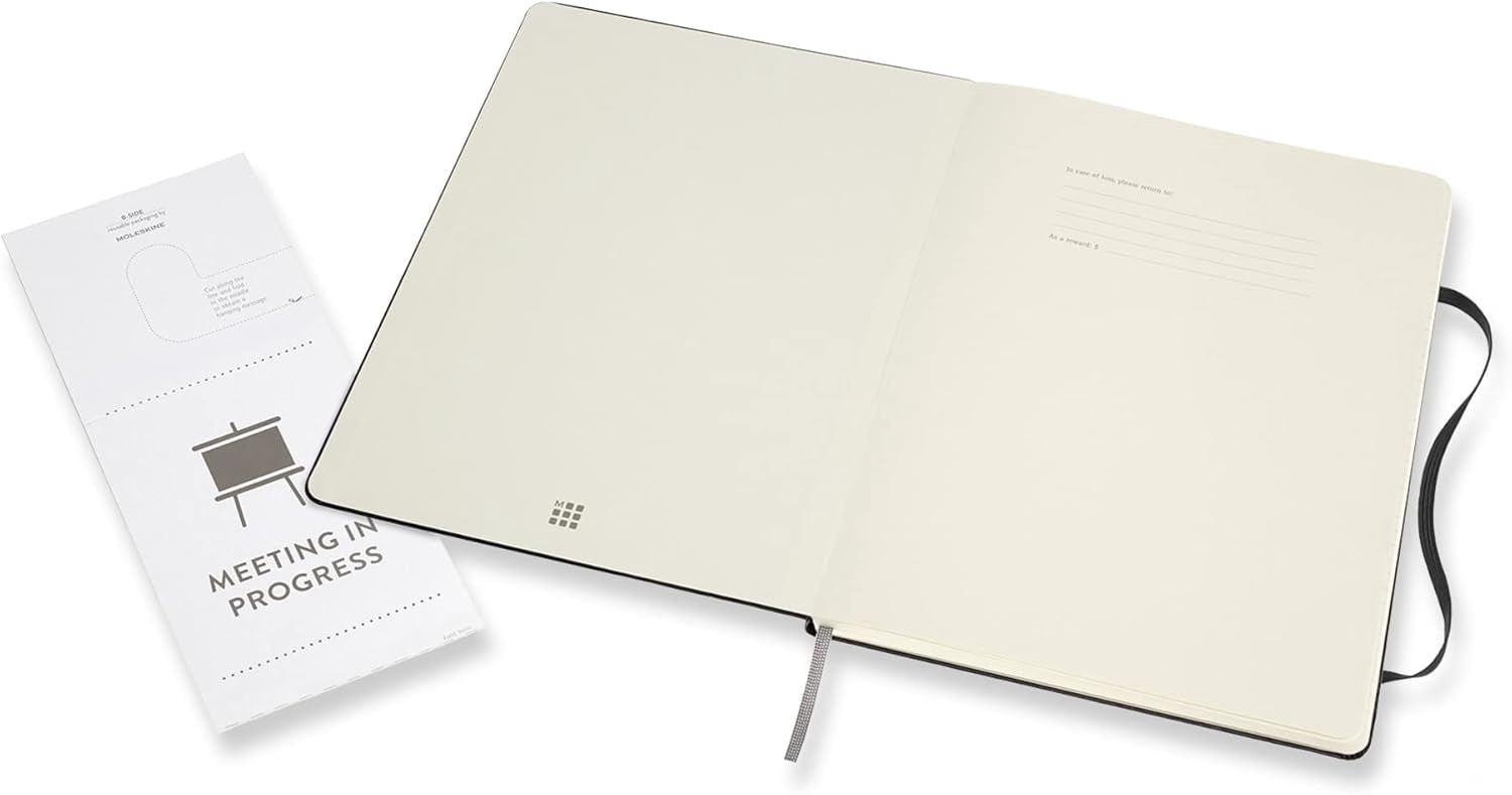 Moleskine Professional Notebook XL Black Hard Cover (7.5 x 9.5)