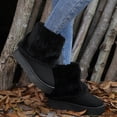 thumbnail image 2 of Women's Snow Boots, Warm Fuzzy Lined Short Booties with Platform Sole, 2 of 7