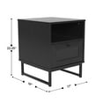 thumbnail image 5 of Flash Furniture Malaki 17"W x 19"D Accent Table Black 2/Set (2EVST4043ZZBLK), 5 of 14