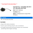 thumbnail image 2 of Fuel Tank Cap - Compatible with 2013 - 2017 Mercedes-Benz E400 2014 2015 2016, 2 of 2