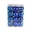 Blue, variant on Bouanq 24Pcs Mini Christmas Balls Ornaments for Xmas Small Tree- Shatterproof Christmas Hanging Ball Decorations for Xmas Christmas Tree, Hanging Ball for Holiday Wedding Party Decoration