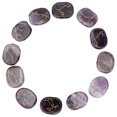 thumbnail image 4 of Piedras de Amatista ANGGREK 12 Piezas Natural para Regalo de Oración de Yoga, 4 of 8