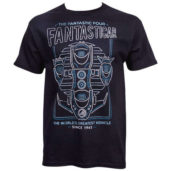Fantastic Four Fantasticar T-Shirt-Large
