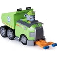 thumbnail image 2 of Camión de Reciclaje Paw Patrol Rocky con Figura Verde, 2 of 3