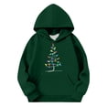 thumbnail image 3 of Sudadera con capucha para niñas y niños, sudadera de manga larga con cuello redondo y estampado de moda, jersey con bolsillo, sudadera de poliéster para niñas, 3 of 8