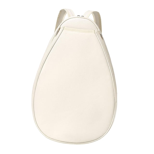 Bolsa de Tenis Deportiva para Hombres Y Mujeres, Funda para Raqueta, Elegante, Portátil, Resistente, Impermeable, Ideal para Tenis, Bádminton Y Pickle Beige Blanco S