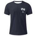 thumbnail image 4 of JAJAHO Mens Crew Neck T Shirt Short Sleeve Comfortable Casual Graphic Tee Tropical Printed Summer Beach Shirts Stylish Tops, 4 of 4