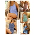 thumbnail image 5 of Anygrew Womens Pajama Sets Cami Shorts Soft Pajama Sets 2 Piece Pj Lounge Set Sleep, 5 of 7