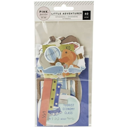 UPC: 0718813107532 | Little Adventurer Ephemera Cardstock Die-Cuts 40/Pkg-Boy W/Rose Gold Glitter Accents