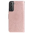 thumbnail image 4 of Elepower for Galaxy S23 Case with Card Holder, Embossed Magnetic Wallet Soft TPU + PU Leather Cover with Practical Bracket + Detachable Hand Strap Shockproof Protective Shell, Rosegold, 4 of 7