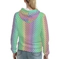 thumbnail image 7 of Salouo Rainbow Peacock Feathers Pattern Hoodie Sweatshirts for Women, Autumn Pullover Hoodie Workout Sweat Women's Long Sleeve Preppy Sweatshirts-XX-Large, 7 of 7