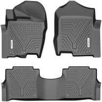 RVNI All Weather TPE Front And Rear 3Piece Car For 2017-2021 Nissan Titan Crew Cab Floor Mats Set