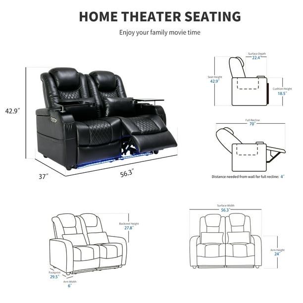 Home Theater Seating Seats, Game Movie Theater Chairs Recliner