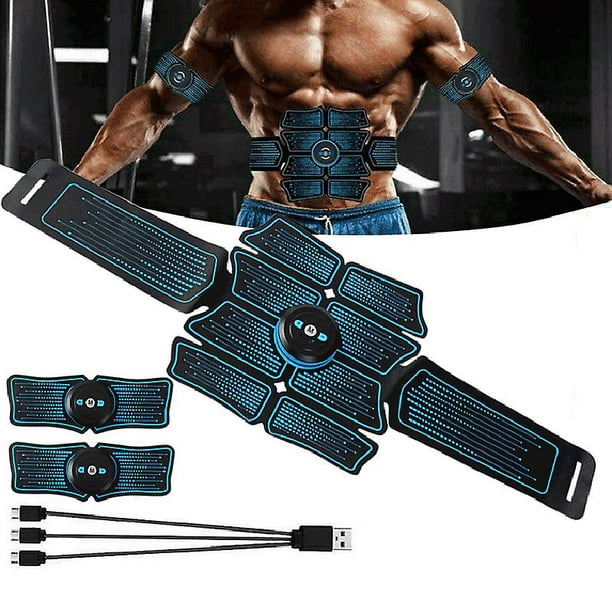 Electric Abdominal Toning Belt Ems Toner Unisex 6 Modes Body Muscle Trainer  