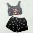 thumbnail image 2 of Xmyrz Pajama Sets For Women 2 Piece Outfits Sleeveless Shorts Set Cartoon Deer Print Home Wear Suitable Christmas Tank Top Sleepwear Pj Clothes Sets, 2 of 3