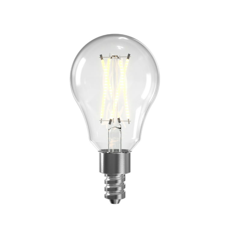 Great Value LED Ceiling Fan Bulb, 4.5-Watt (40W Eqv.) A15 Shape E12 Base  Daylight, 2 Pack 