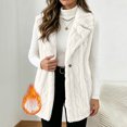 thumbnail image 2 of Aboser Fuzzy Sherpa Vest for Women Soft Plush Fleece Jacket Trendy Shawl Collar Vests Casual Open Front Tunic Jackets Sleeveless Outerwear Coats, 2 of 8