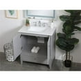 thumbnail image 7 of 30 inch Single Bathroom Vanity in Grey with Backsplash, 7 of 7